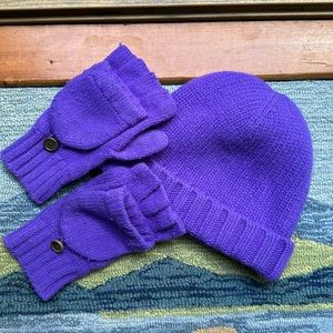 J Crew matching hat and gloves/mittens